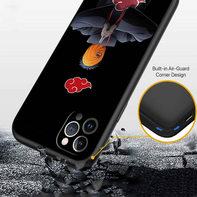 MH151 Чехол для телефона Учиха Обито для iPhone 7 8 11 12 13 14 15 16 17 16E XS Pro Max XR X SE Air