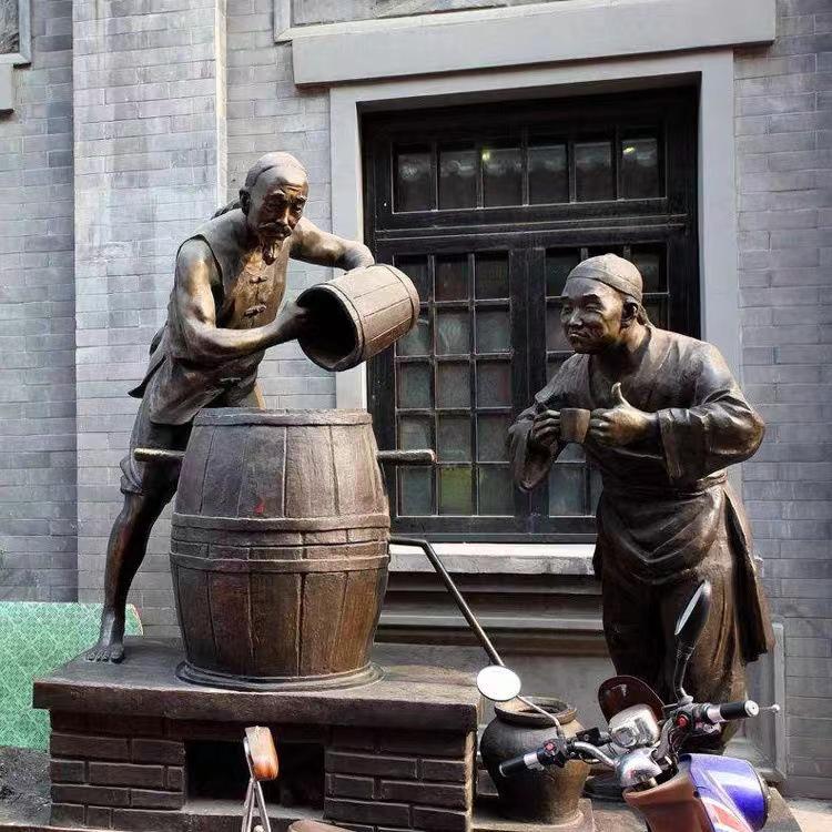Outdoor Bronze Casting Sculpture: Ancient and Modern Celebrity Radish-Themed Animal Figure