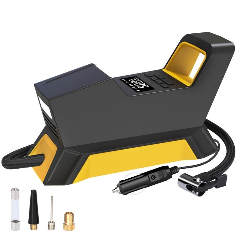 Электрический воздушный насос для автомобиля, воздушный насос 150 PSI, шариковая автомобильная шина, светодиодные зарядные устройства SOS, автоматическая остановка выхода газа