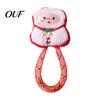 Natural Catnip Filled Toys Christmas Toy for Indoor Cats, Stuffed Cat Chew with Mesh Soft Plush Dolls Tube, Interactive Flexible Tube Bell Kittens