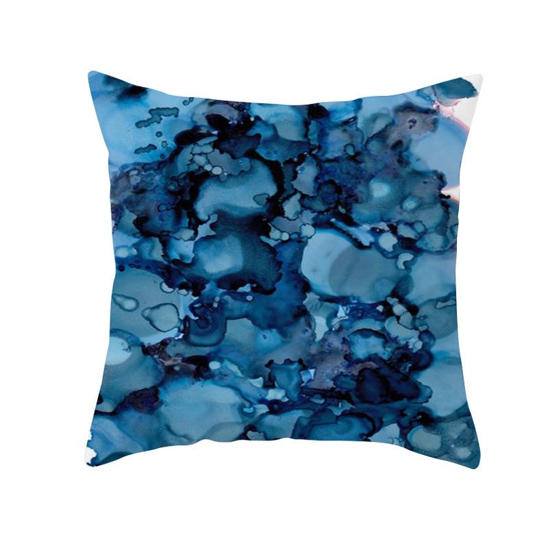Blue Cushion Cover 45x45cm Decorative Pillows Nordic Geometric Pillow Cover For Sofa/Home Decoration Throw Pillows Cover