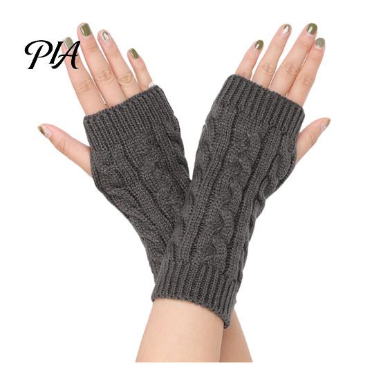 Elegant Winter Arm Warmers Women Ribbed Wrist Warmers, Stretchy Cable Knitted Fingerless Gloves, Versatile Covers for Driving Soft Warm Mitten,