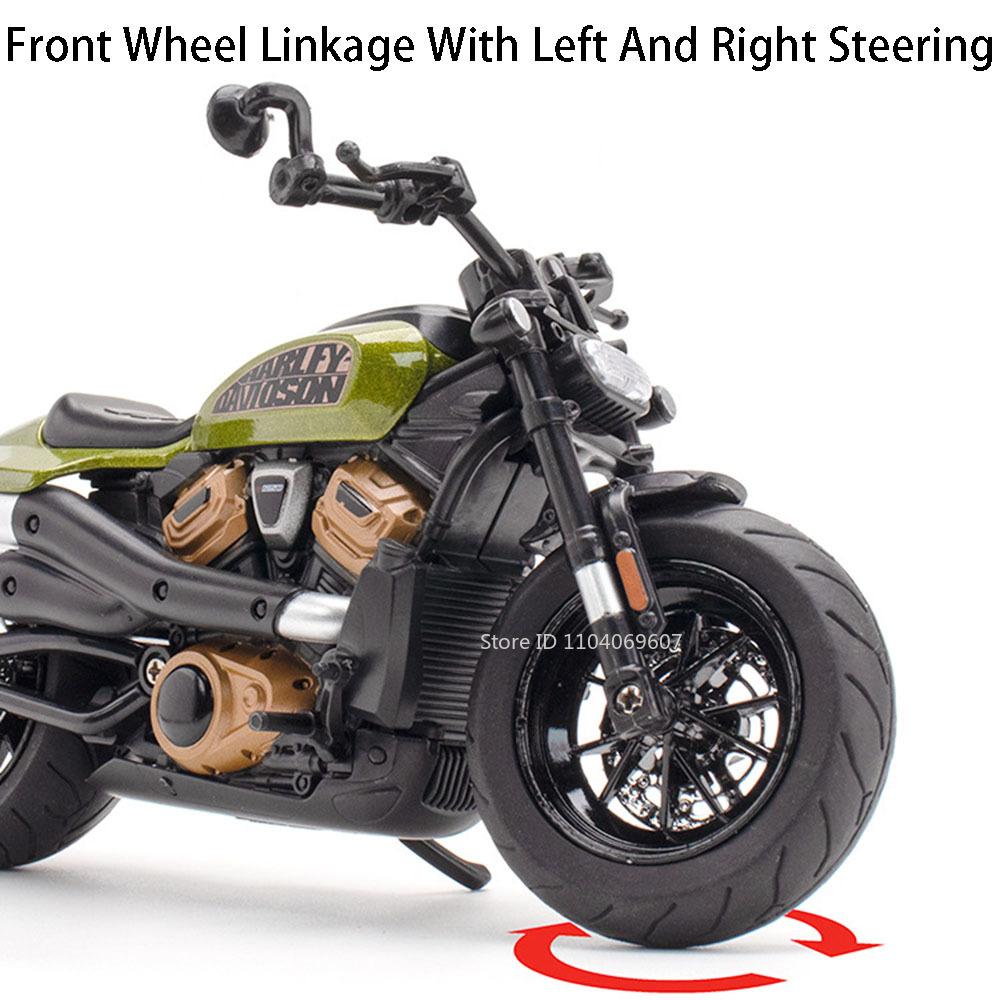 1:12 SportsterS R1 Сплав Мотоцикл Игрушка Литая Модель Машинки Рулевое Управление Передним Колесом Подвеска Заднего Колеса Мотоцикл Подарок Мальчику На День Рождения