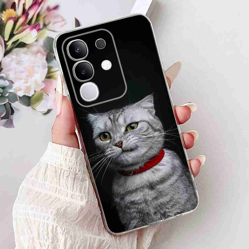 For Vivo Y29 4G Case Cute Couple Cat Butterfly Cover Soft Silicone Phone Cases For Vivo Y 29 Y29 4G Fundas Coque 6.68"