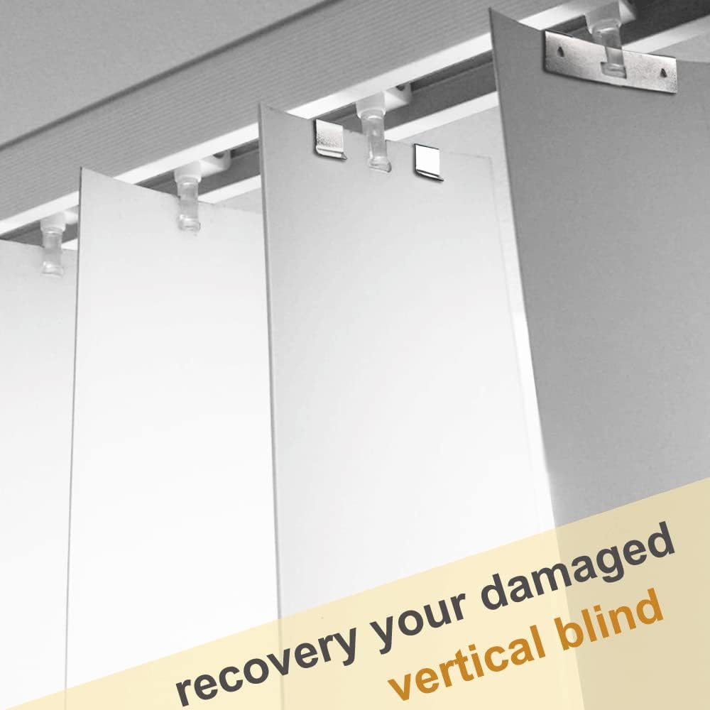 Защитные элементы для вертикальных жалюзи, Электрооцинкованный комплект для ремонта вертикальных жалюзи, Металлические вкладки для ремонта вертикальных жалюзи для замены ламелей вертикальных жалюзи