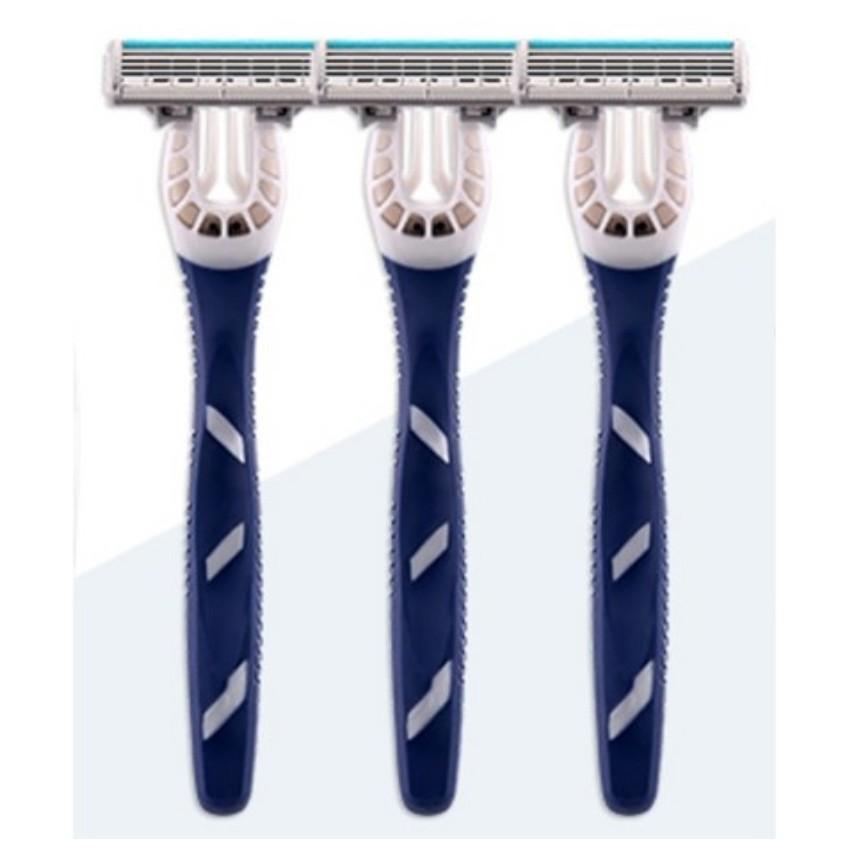 Портативная бритва Schick Quatro 4 Titanium (1 упаковка 3 бритвы) ,Корейское лезвие бритвы