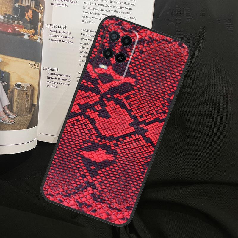 Snake Skin For Oppo A78 A98 A80 A40 A60 A18 A38 A58 A15 A17 A77 A74 A94 A54 A57S A16 A76 A96 Phone Case