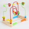 Деревянная развивающая игрушка с бусинами по размеру для 2-3-4-летних малышей, детская игрушка для координации рук и глаз