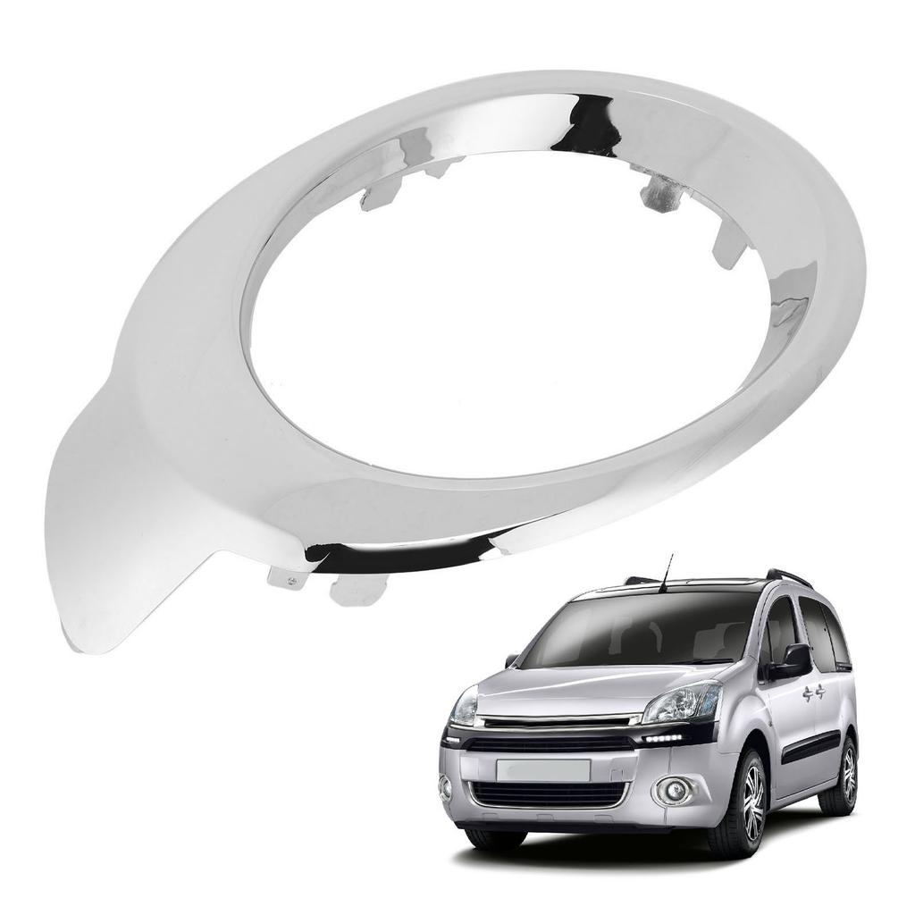 1Pc Car Front Bumper Fog Light Lamp Trim Cover ABS Chrome Protection 1608323880 for Citroen Berlingo Multispace 2012-2015