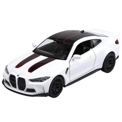 Литая под давлением модель автомобиля BMW M4 CSL в масштабе 1/36, игрушечные машинки BMW M4 с инерционным механизмом, автомобили, подарки для мальчиков и девочек
