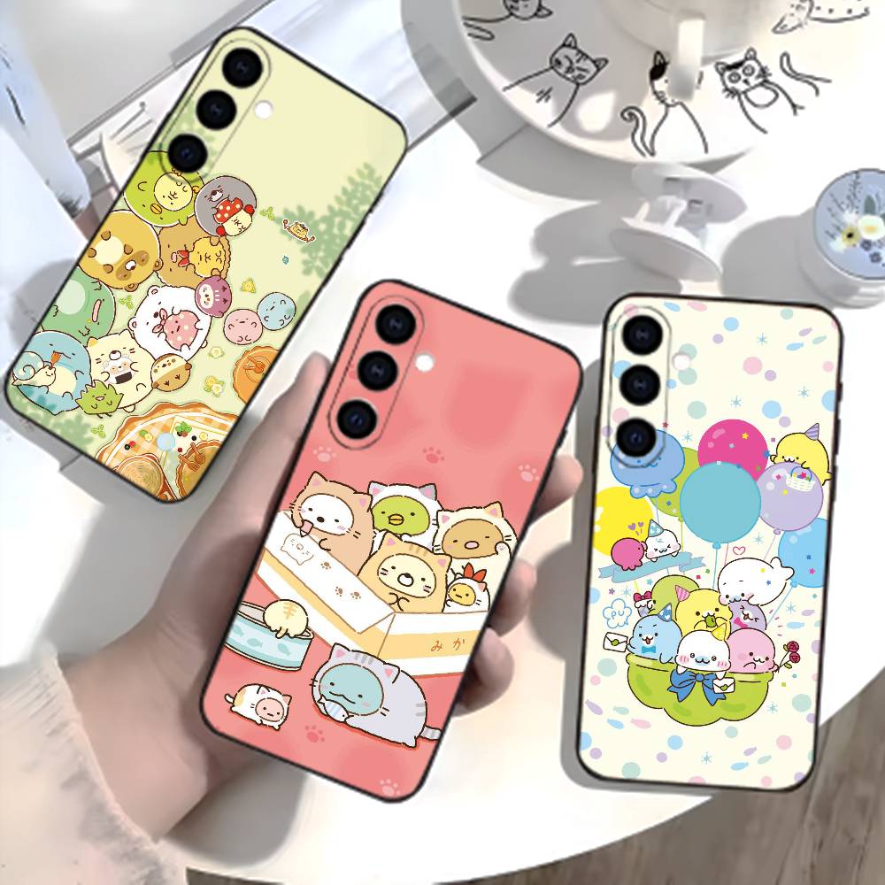 H-Sumikko Gurashi Phone Case For Samsung Galaxy A73,21,22,32,71,53,52,51,80,5G Soft Black Cover