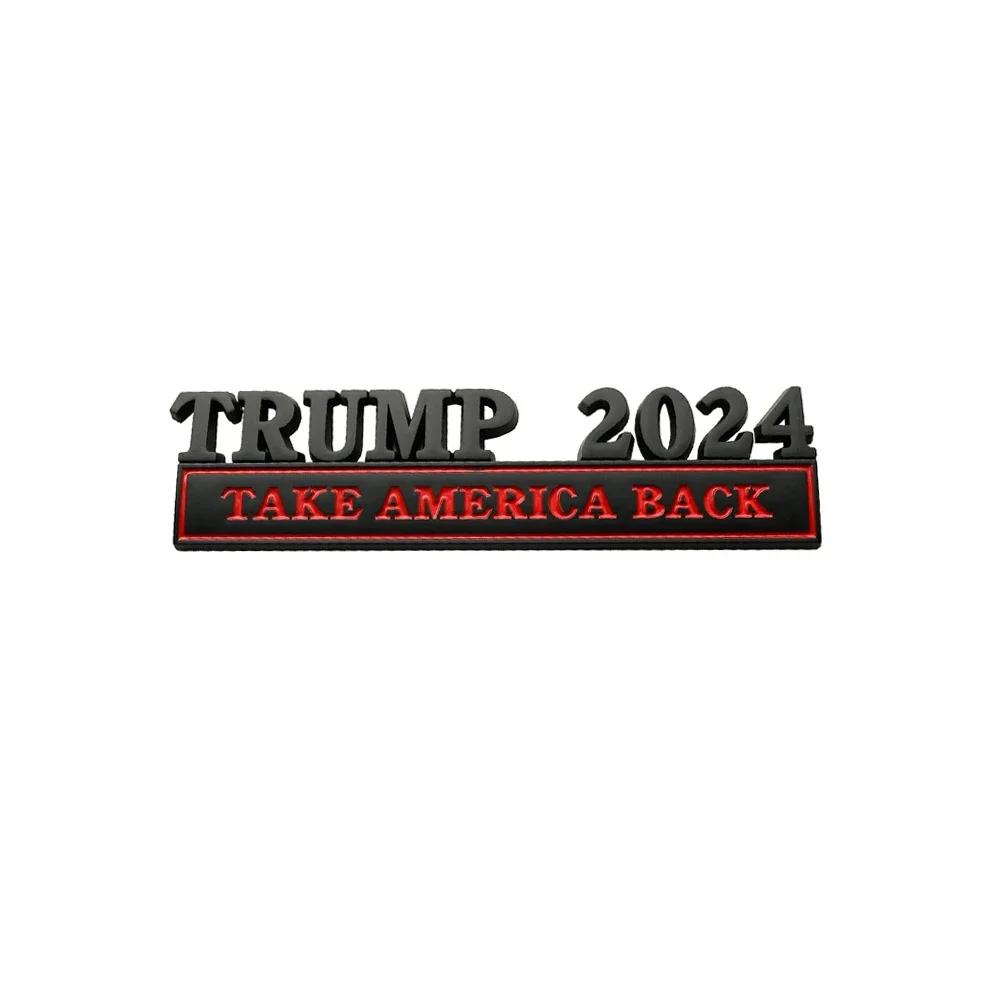 1Pc Car Stickers Trump 2025 Take America Back Car Body Emblem Badge Decor Decal Universal Auto Exterior Styling Accessories