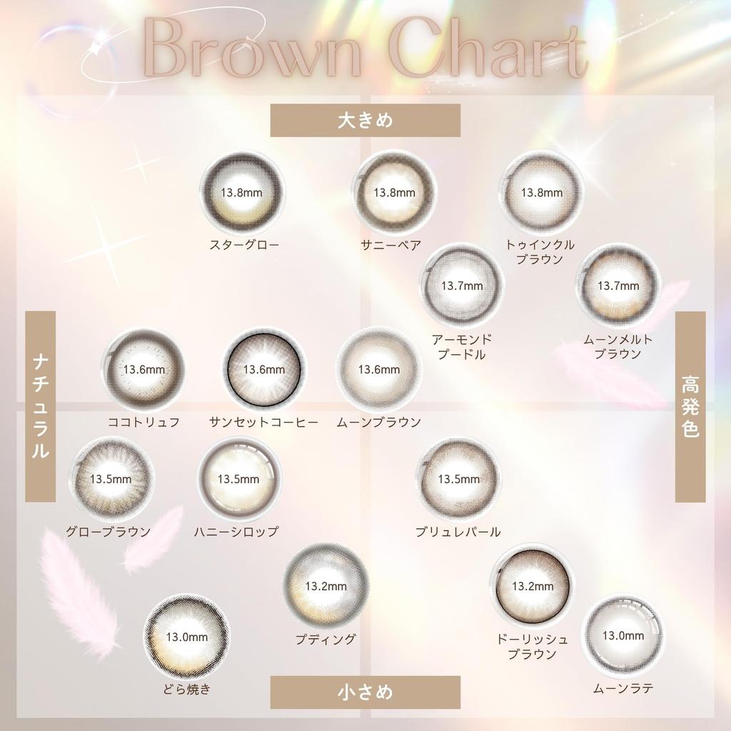 Цветные контактные линзы и изображение, смоделированное Сакурой Twinkle Brown, включают влажные салфетки, легкие как вода [Официальный магазин] [Произведено Мияваки] 1-дневные