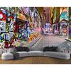 Street Graffiti Wallpaper Removable Graffiti Wall Mural Suitable For Ktv Bar Restaurant Decor Large Graffiti Wallpaper