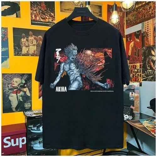Japan Classic Anime Akira Rare 90's Moive Graphic Print T-shirt Men Women Reprint Loose Casual Comfortable Summer New Tee Cotton Oversized Top
