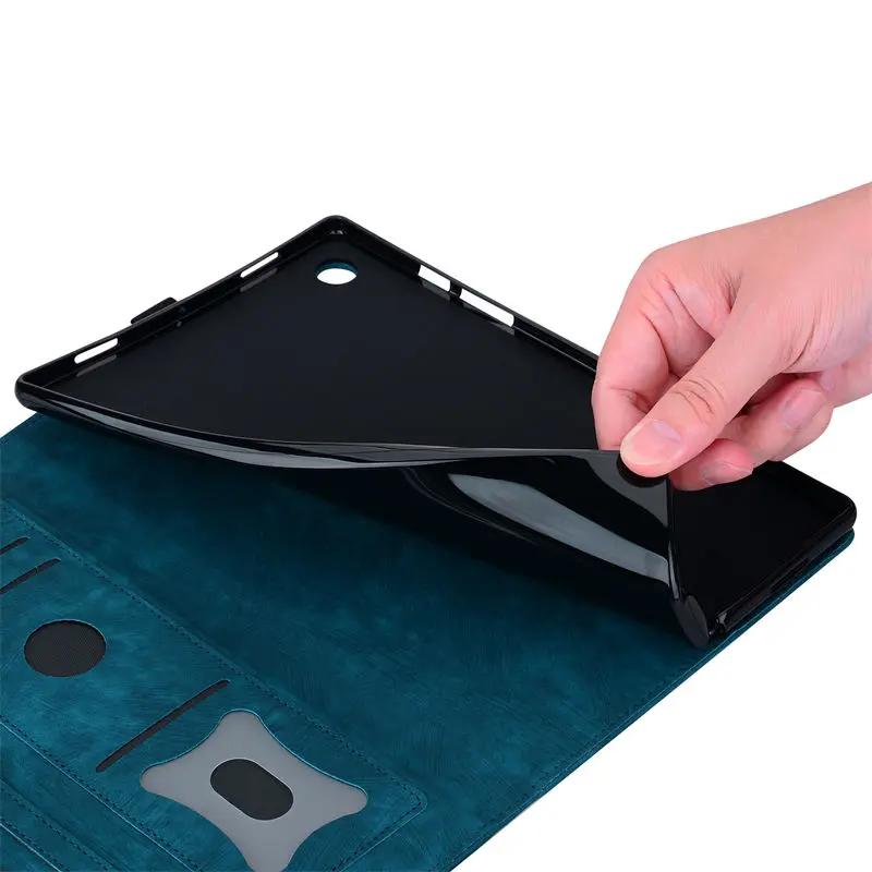 Чехол для планшета Funda Lenovo Tab P11 Pro Gen 2 Case TB132FU TB138FC рельефный откидной чехол-подставка XiaoXin Pad Pro (2022) 11,2-дюймовый чехол из ТПУ