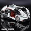 1/18 Pagani Alloy Sports Car Model Diecast Metal Racing Car Model Simulation Sound and Light Pull Back Children's Toy Boys Collection Decorations Gift