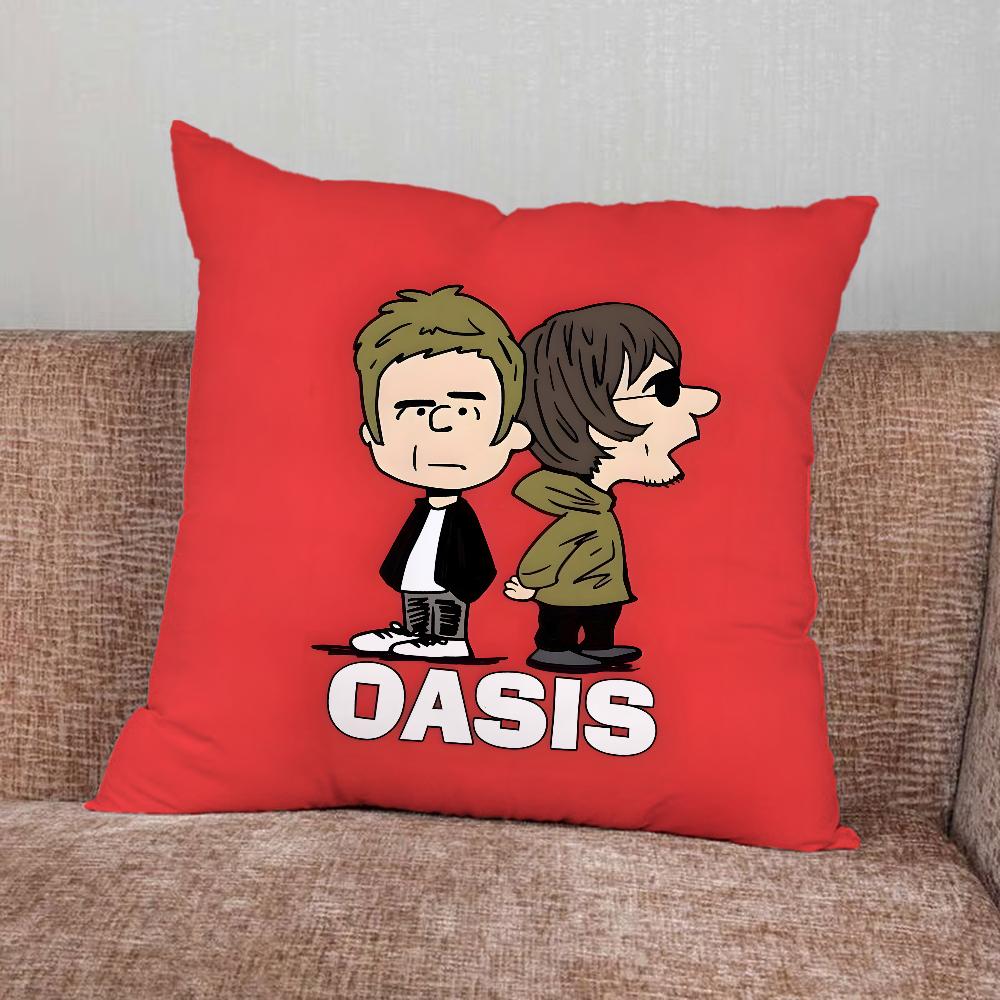Подушка с принтом группы Music O-Oasis Наволочка для Дома Спальни Машины Офиса Декора Гостиной Подушка на Диван Подходящая