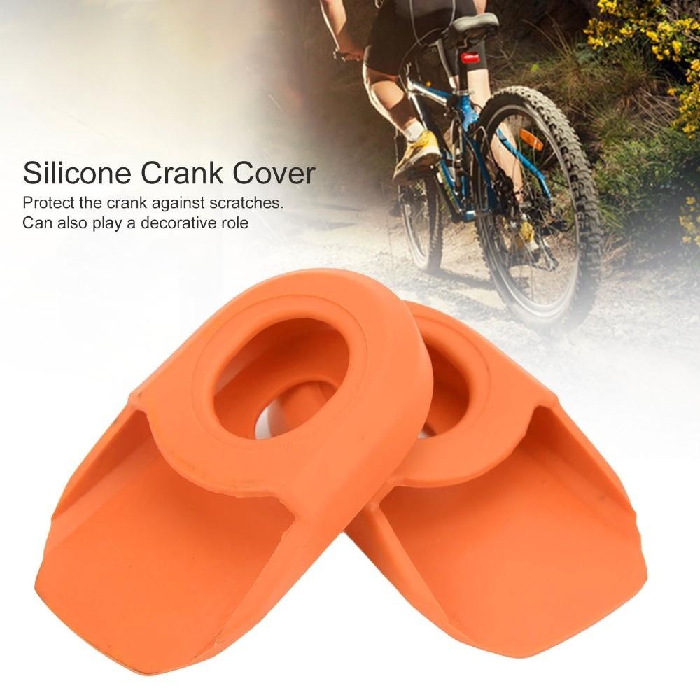 2PCS Anti-Friction Bike Crank Cover Silicone Bike Crank Boot Crank Arm Sleeve Bicycle Maintenance