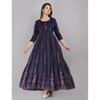 Indian Designer Rayon Anarkali Kurta Gown Women's Bollywood Printed Kurti Dress SC-2133
