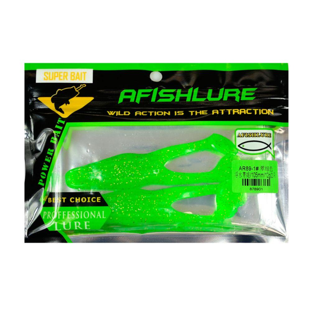 2PCS 3D Eyes Soft Frog Fishing Lures 10.5cm/12g Fishing Gear Product Mini Soft Lure  Fishing