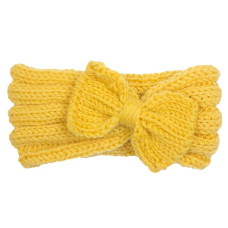 Autumn and Winter Baby Wool Headband, Baby Solid Color Comfortable Bow Hair Accessories, Children's Headband