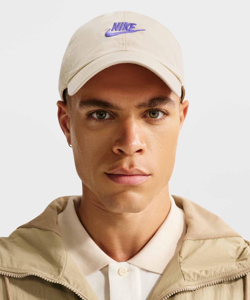 NIKE Club Unstructured Futura Wash Cap - Light Khaki:Sapphire / Fb5368-229