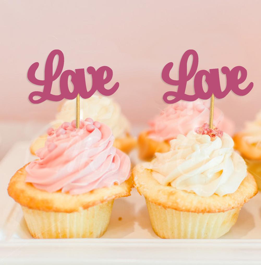 Дарлинг Сувенир| Ботворезы для кексов Love| Десертные украшения для свадебной вечеринки - упаковка
