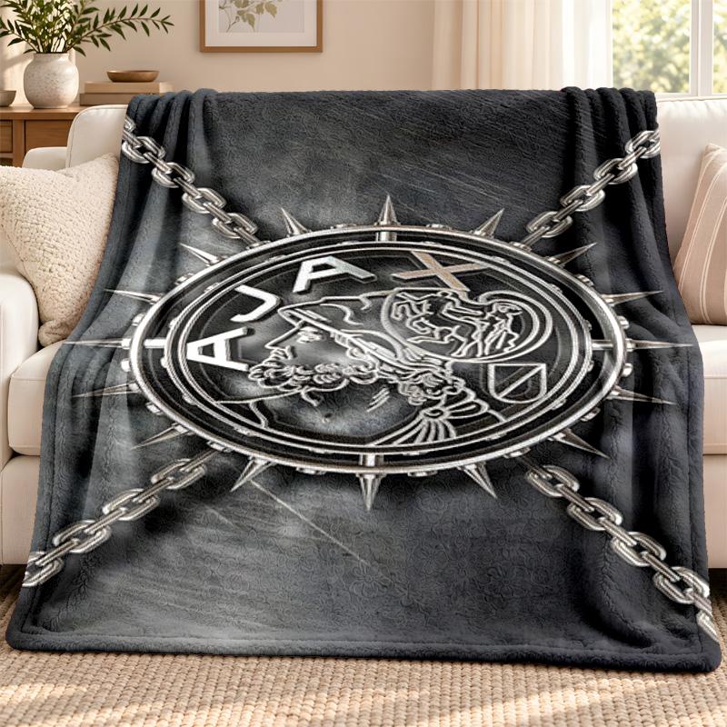 AFC Ajax blanket Flannel Blanket Soft Cozy Plush Throw for Sofa Bed Lightweight Home Decoration Outdoor camping