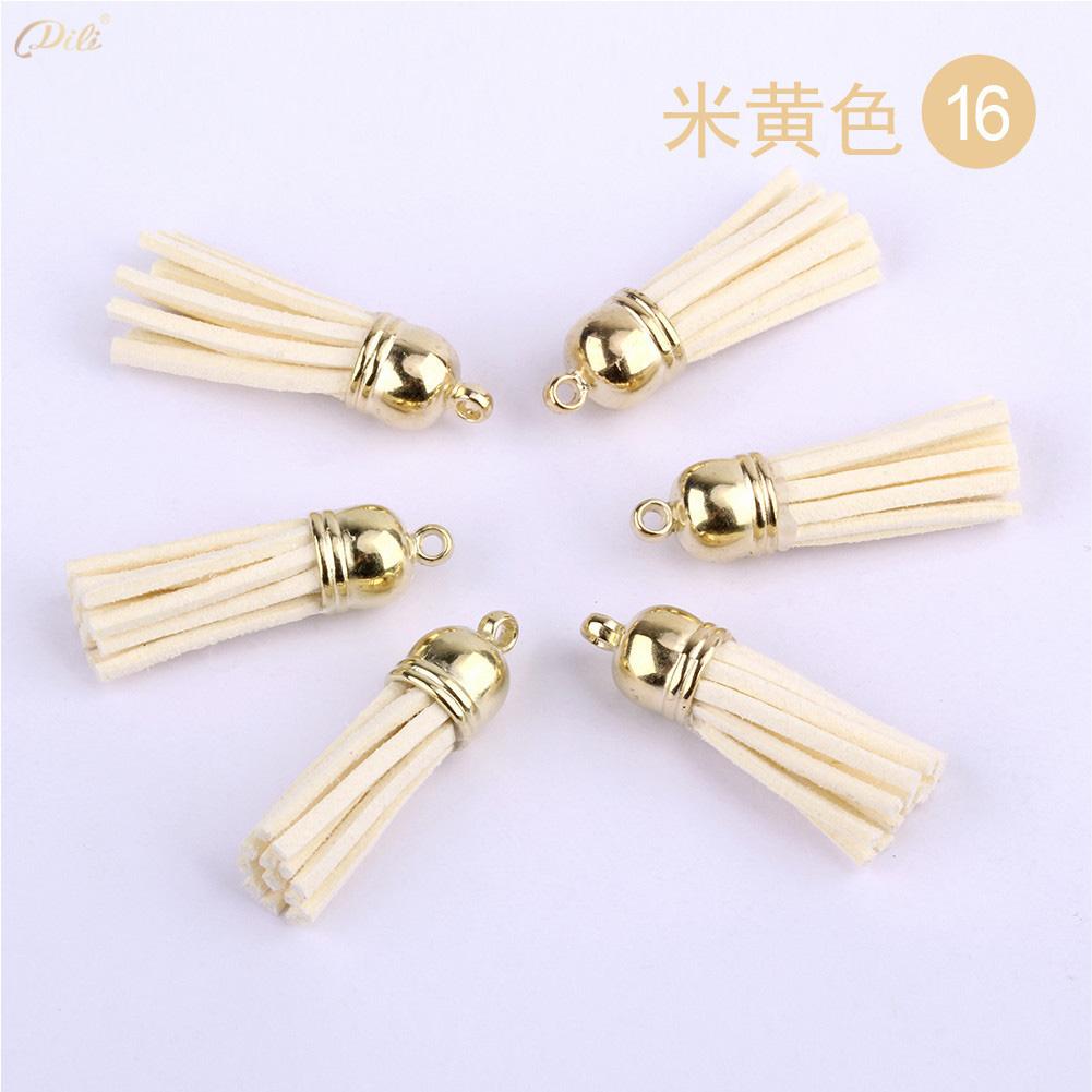 5/10/20Pcs 38mm Mini Leather Tassels Keychain Tassels For DIY Crafts Charms Earrings Bracelets Jewelry Making Supplies