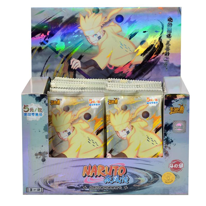 Naruto Cards Uzumaki Sasuke Ninja Game Collection Rare Cards Box Flash Cards Toys For Children Christmas Gift
