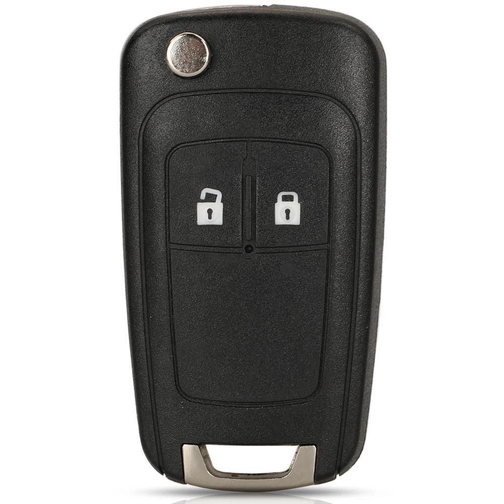 Корпус выкидного ключа Jingyuqin для Chevrolet Cruze Cruze Lova Camaro Impala Fit Astra J Corsa E Insignia Zafira C 2 3 4 5BT
