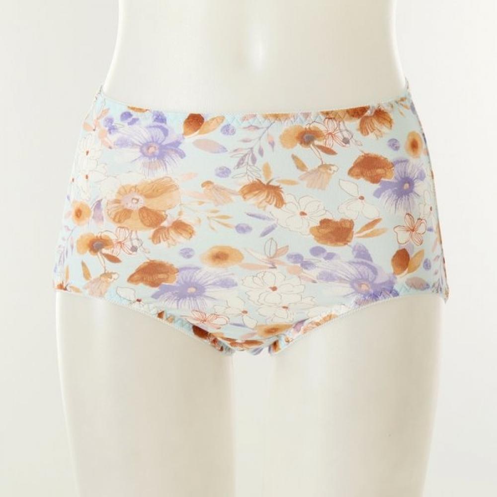 VenuS Women S Panty Modal 40S Large Flower Print Set 2 pieceS[vpt6749 Bu Pk]