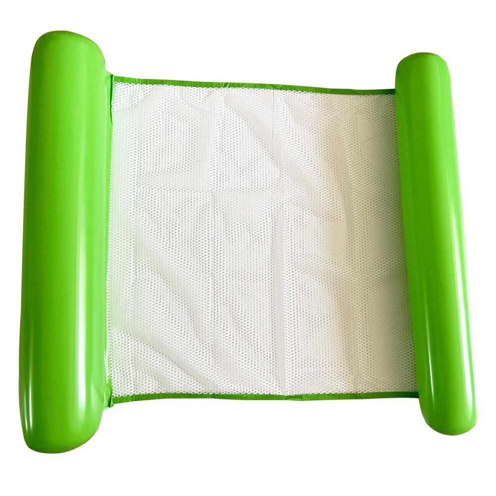 Экологичный ПВХ материал Надувной гамак с сеткой Складной Двойная спинка Плавающий плот