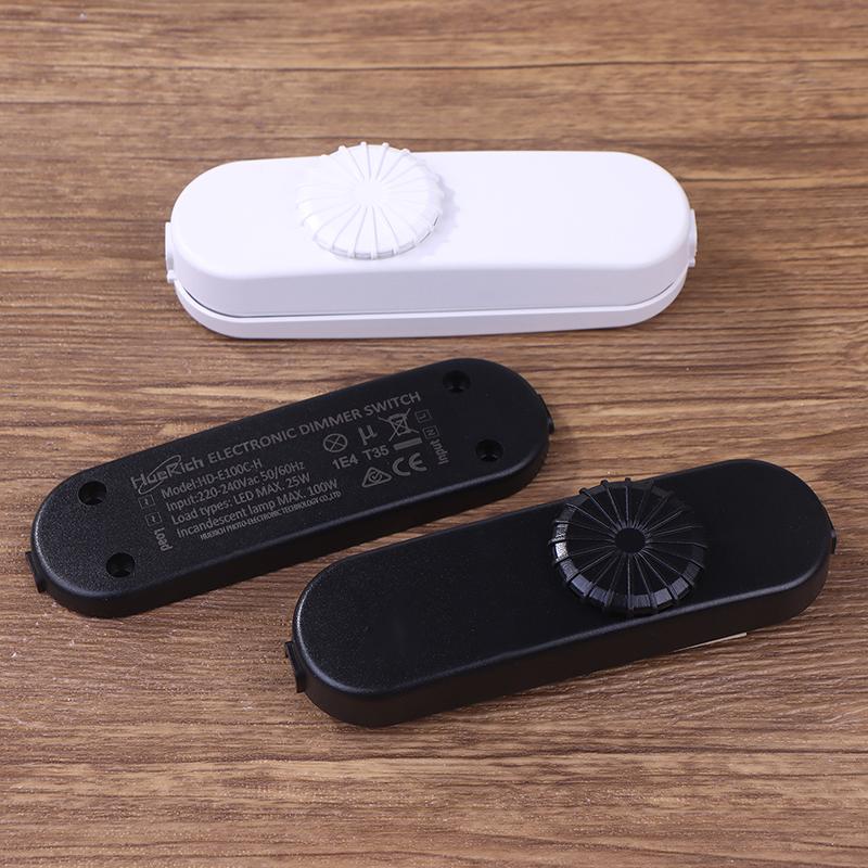 ЕС Диммерный выключатель LED 120В/220В Полный диапазон Поворотный диммерный выключатель Встроенный выключатель для лампы Для настольной лампы / Светодиодной лампы / Галогенных ламп