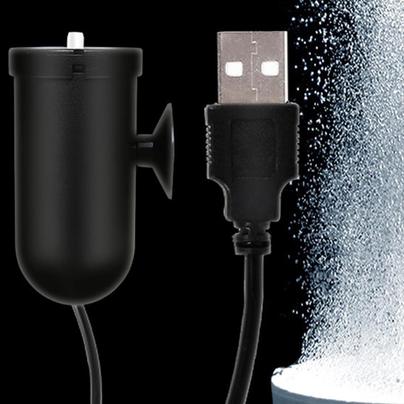 Портативный мини-кислородный насос, бесшумный, USB-зарядка, воздушный насос, рыболовные инструменты с прочной присоской