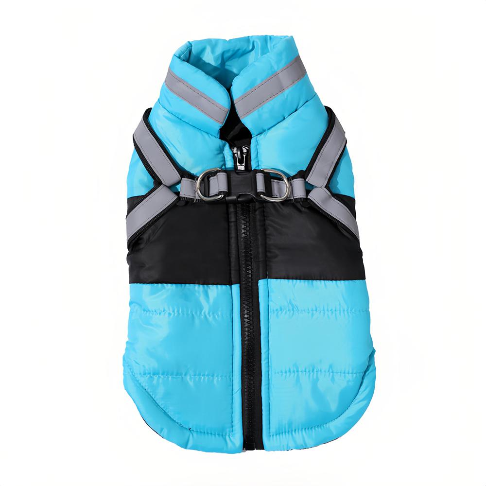 Dog Coat With Harness Winter Warm Dog Clothes For Small Medium Dogs Cats Windproof Cat Clothing Chihuahua Yorkshire Pet Jacket
