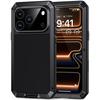 Для iPhone 17 Pro Max 17 Pro 17 Металлический чехол, Прочный ударопрочный прочный чехол со встроенной защитной пленкой для экрана