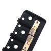 Wilkinson WTBS Short Brass Compensated Telecaster Bridge for Humbucker or Vintage Electric Black 3-Saddle Tele-Style Guitars,