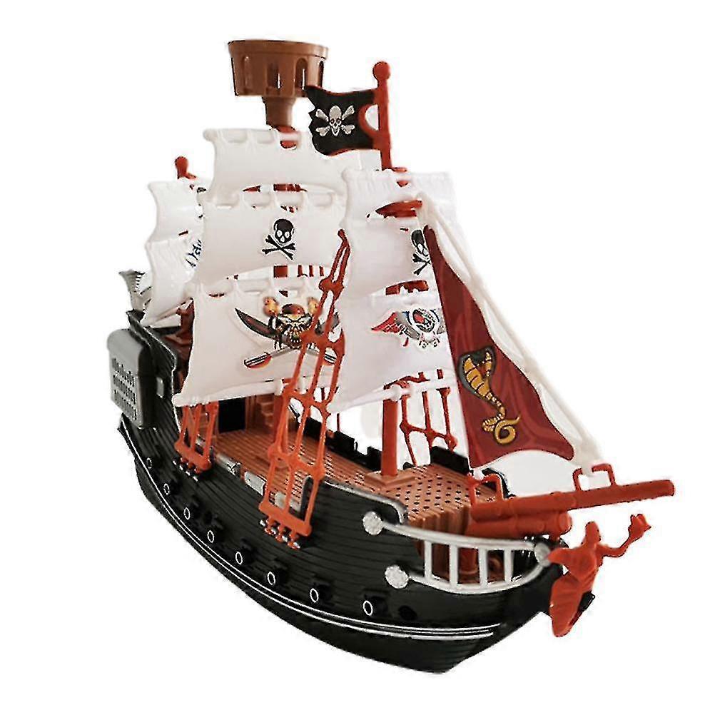 Childrens Pirate Ship Pretend Toy Home Decoration Ornaments Safety Durable Pirate Ship Model For Kids