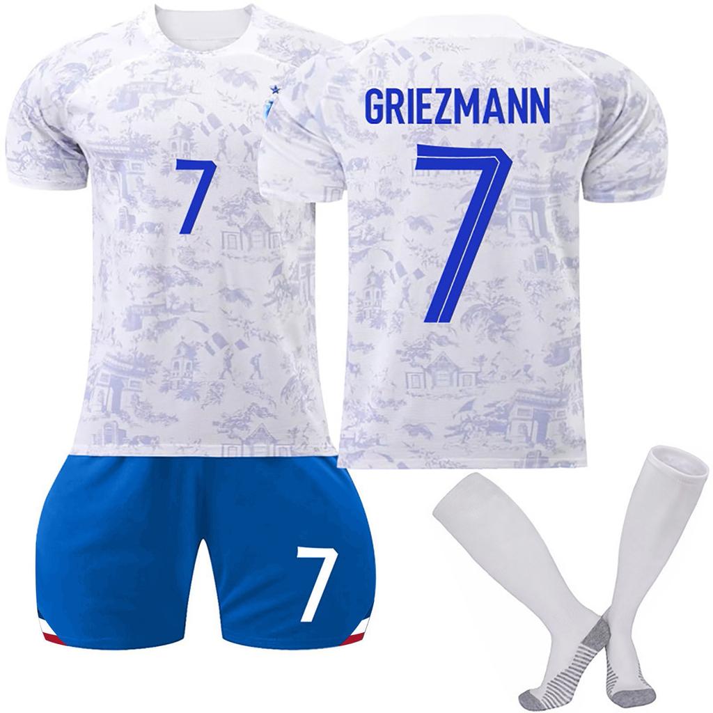 22/23 France Away Football Jerseys Shorts Socks Set New Shorts Socks Adult Sizes Outfits