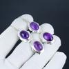 Natural Amethyst Gemstone Hook Earrings 925 Sterling Silver Earring, Handmade Boho Silver Jewelry Dangle Earrings, Party Wear Gifts