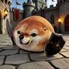 Забавная плюшевая собака Сиба 35/45 см What The Dog Doing Игрушка, Плюшевая игрушка, Съемный декоративный нож Щит Набитая кукла, Мягкая подушка, Новинка Абстрактный Дом