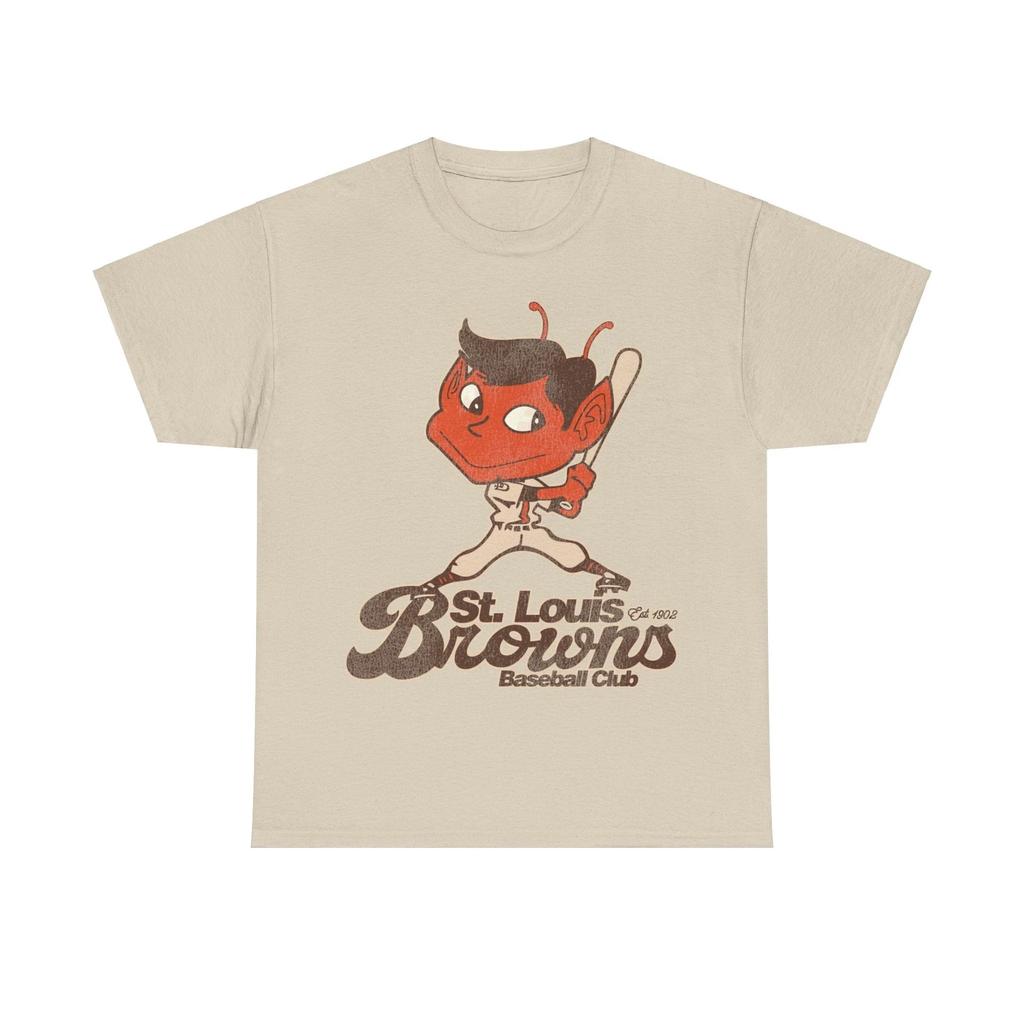 Ностальгическая ретро футболка бейсбольной команды St Louis Browns