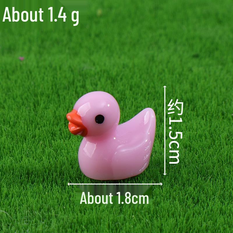 Желтый утенок смоляная фигурка для украшения микроландшафта