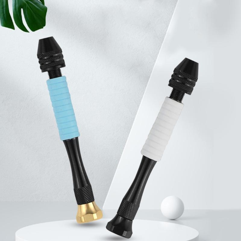Professional Lightweight Aluminum Hand Drill Grip Featuring Smooth Gear System For Easy Model Crafting And DIY Projects