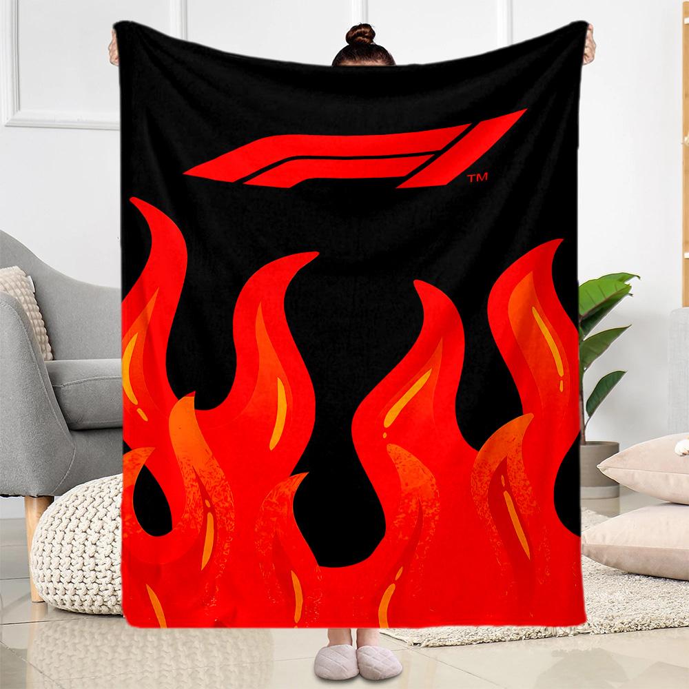 Formula 1 Speed Icon Flannel Blanket-Soft and Suitable for Sofas,Beds,Offices,Travel,All Seasons,Great Gift for Holidays and Birthdays.