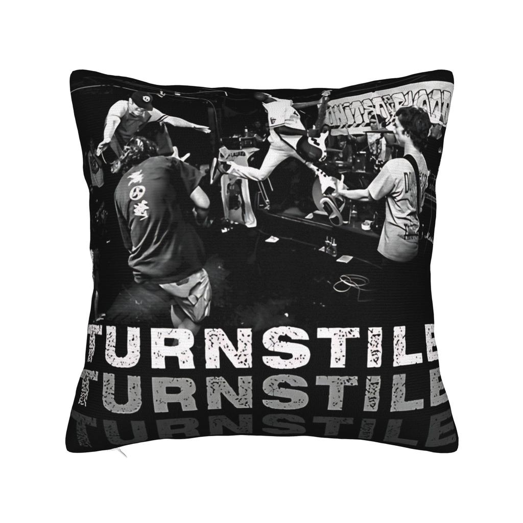 Decorative Pillow Covers Turnstile Rock Band Tour Merchandise Living Room Throw Pillow Case Cover Square Multiple Sizes