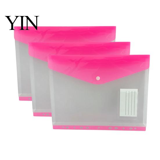 Card Organizer Pouch 11 Hole Expanding File Pockets, Reusable PP Document Sleeves, Transparent Student Project Waterproof Bag for Home Office
