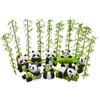Eight Panda Holding Panda Mini Animal Resin Panda Christmas Landscape Garden Funny Decorative Small Miniature Spirit Dollhouse Small Souvenir